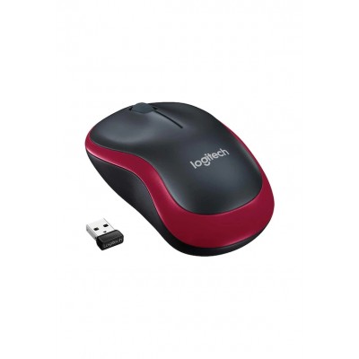 LOGITECH M185 910-002237 M185 Kablosuz Optik 1000DPI Kırmızı Siyah Mouse