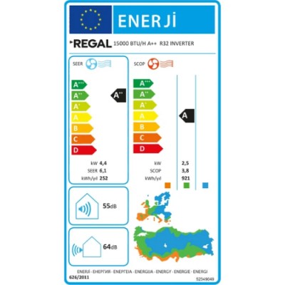 Regal 15000 BTU/H A++  R32 INVERTER Klima