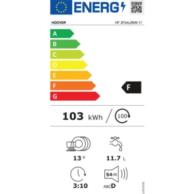 Hoover HF 3E53E0W-17 5 Programlı Beyaz Bulaşık Makinesi